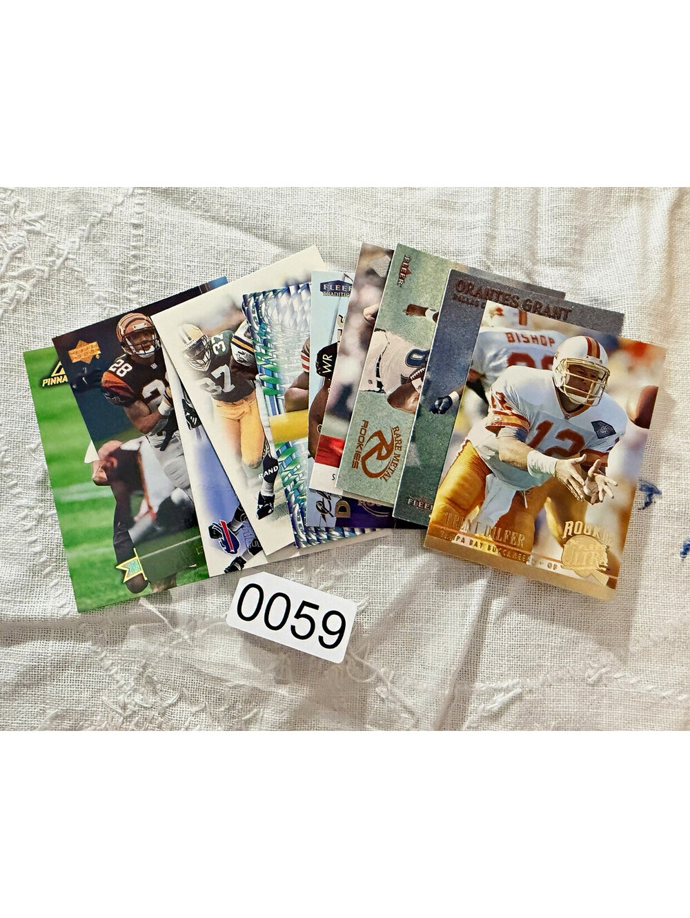 Fleer 2000 Ultra NFL Football 10-Card Lot Rookie Grant Bishop
